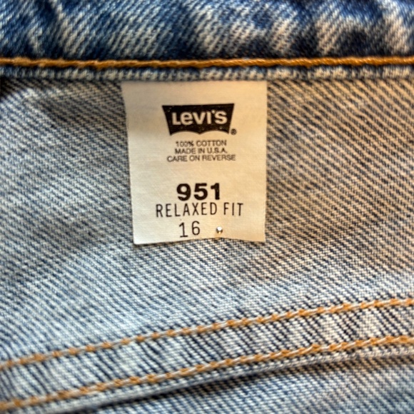 Levi’s 951 Relaxed Fit Orange Tag Size 16 Jean shorts - Picture 7 of 7
